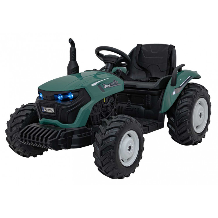 Elektrický Traktor GROW 1804 24V  - tmavozelený 